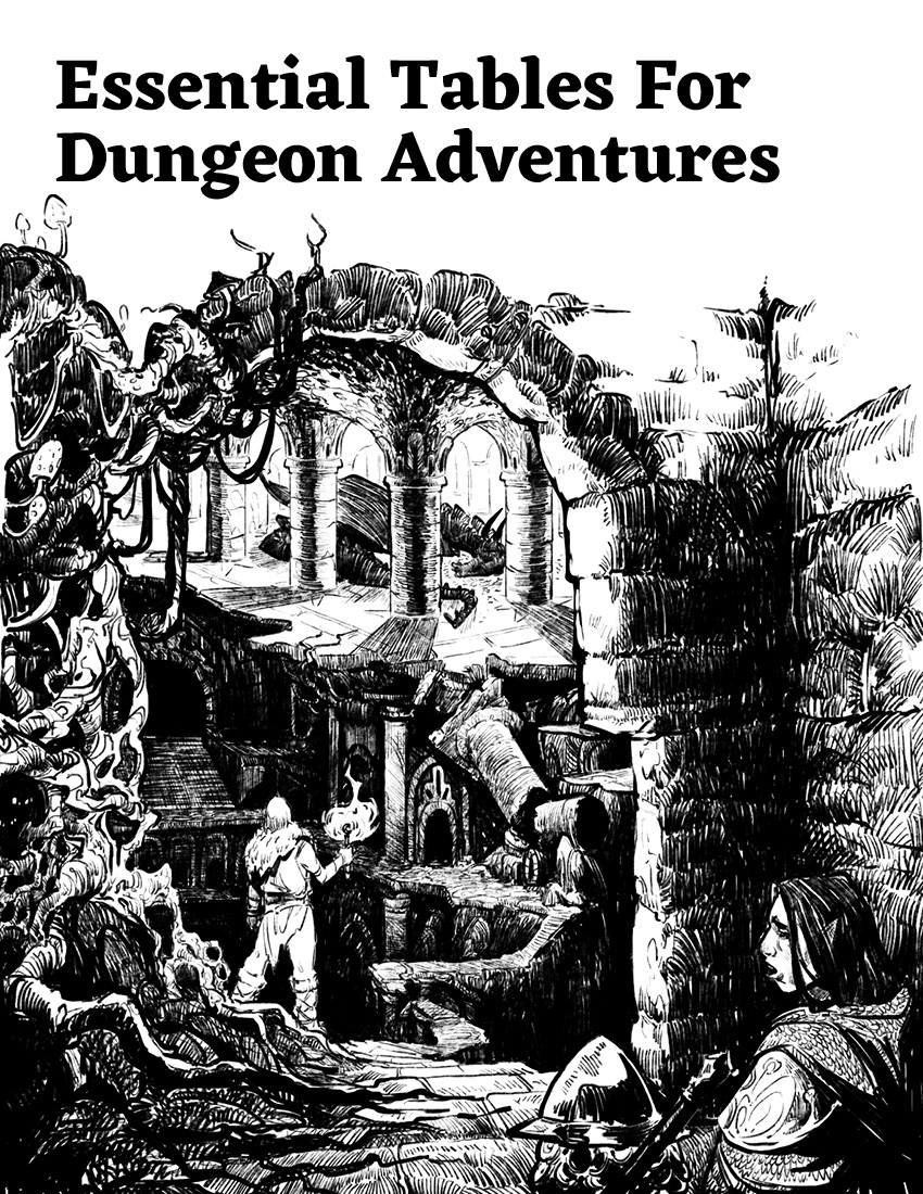 Essential Tables For Dungeon Adventures - Main Image